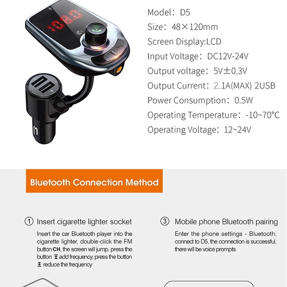 Multifunctional Bluetooth hands free car kits . - Picture 6 of 9